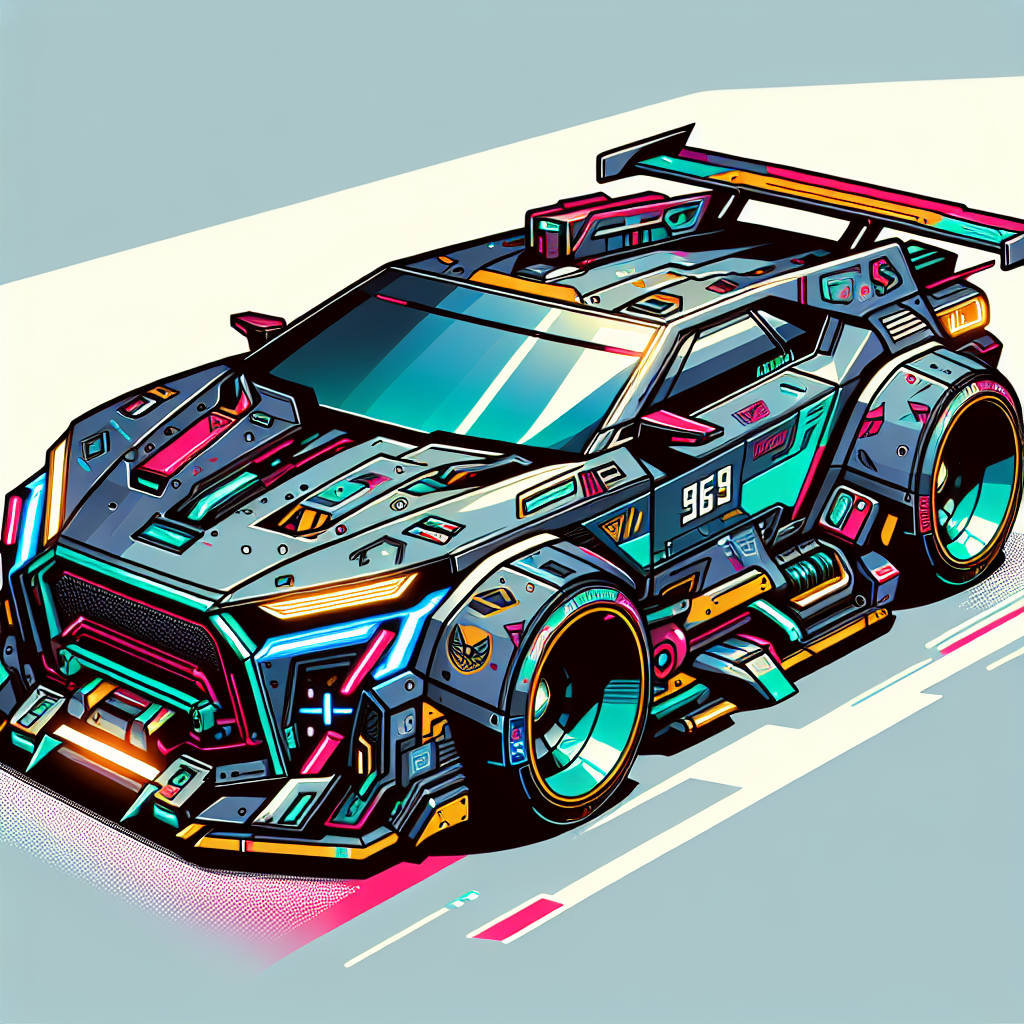 lambo in ai sticker